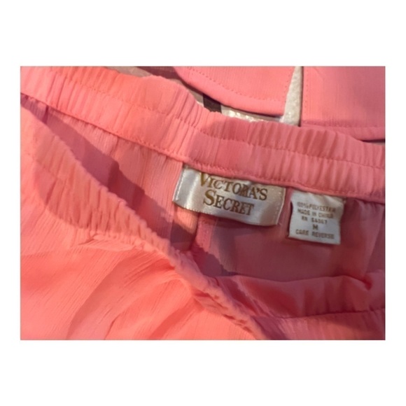Victoria's Secret Gold Label Pink Sheer Top and Pants Set M - Picture 4 of 8